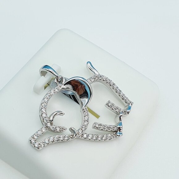 "925 Sterling Silver Cubic Zirconia Pendant, UU1P6A6057 - Picture 7 of 9